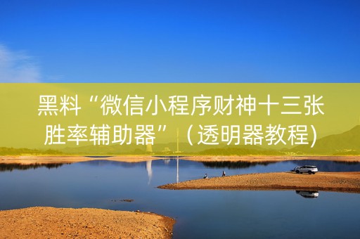 黑料“微信小程序财神十三张胜率辅助器”（透明器教程)