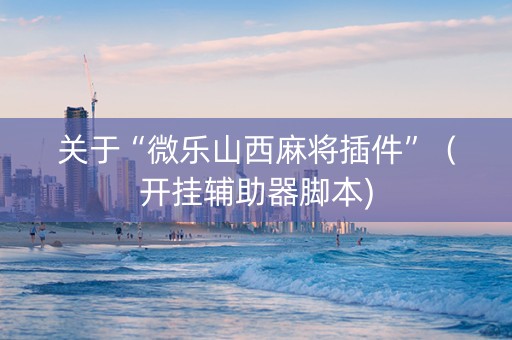 关于“微乐山西麻将插件”（开挂辅助器脚本)