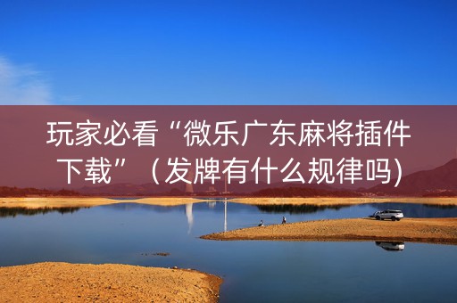 玩家必看“微乐广东麻将插件下载”（发牌有什么规律吗)