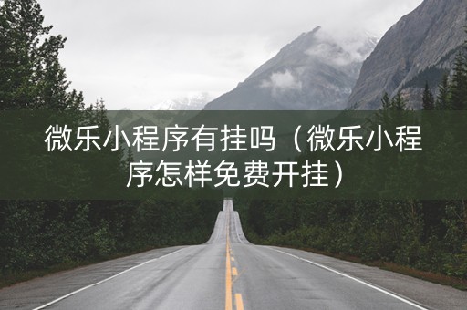 微乐小程序有挂吗（微乐小程序怎样免费开挂）