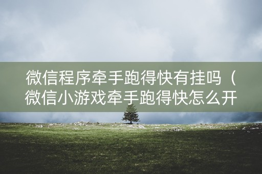 微信程序牵手跑得快有挂吗（微信小游戏牵手跑得快怎么开挂）