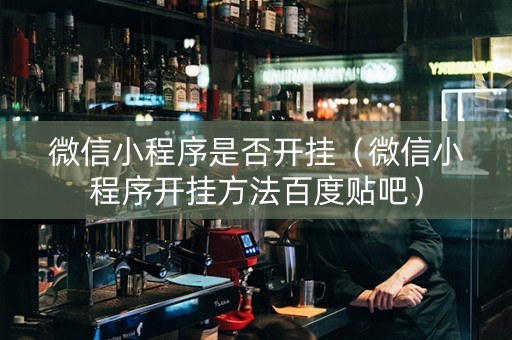 微信小程序是否开挂（微信小程序开挂方法百度贴吧）