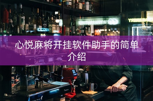 心悦麻将开挂软件助手的简单介绍