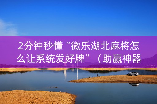 2分钟秒懂“微乐湖北麻将怎么让系统发好牌”（助赢神器购买)