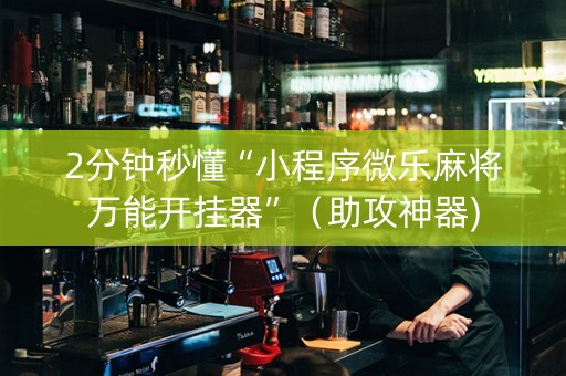 2分钟秒懂“小程序微乐麻将万能开挂器”（助攻神器)