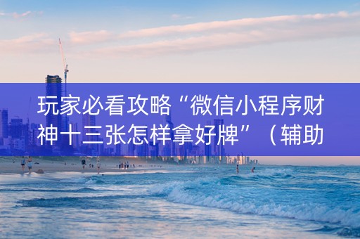 玩家必看攻略“微信小程序财神十三张怎样拿好牌”（辅助神器免费)