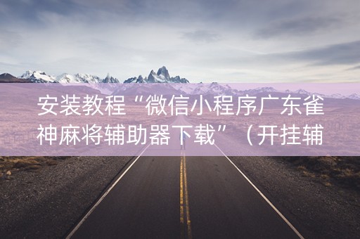 安装教程“微信小程序广东雀神麻将辅助器下载”（开挂辅助插件)