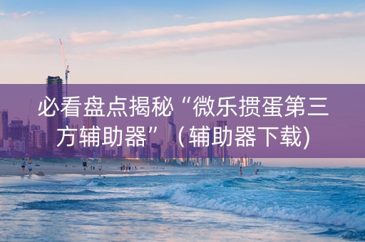 必看盘点揭秘“微乐掼蛋第三方辅助器”（辅助器下载)