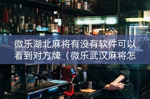 微乐湖北麻将有没有软件可以看到对方牌（微乐武汉麻将怎么算分）