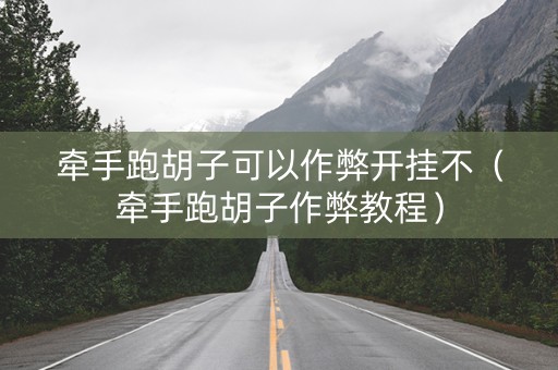 牵手跑胡子可以作弊开挂不（牵手跑胡子作弊教程）