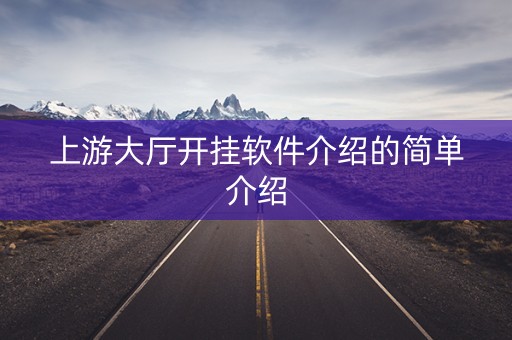 上游大厅开挂软件介绍的简单介绍