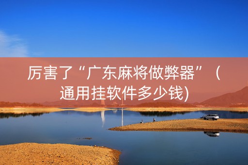 厉害了“广东麻将做弊器”（通用挂软件多少钱)