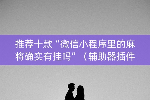 推荐十款“微信小程序里的麻将确实有挂吗”（辅助器插件)
