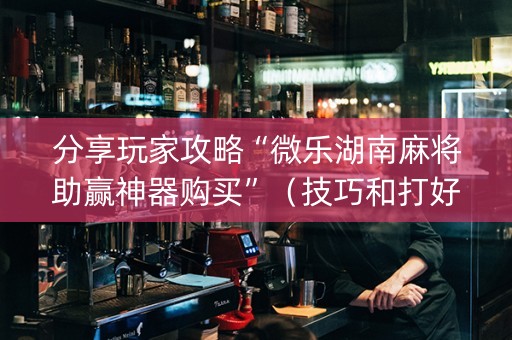 分享玩家攻略“微乐湖南麻将助赢神器购买”（技巧和打好牌方法)