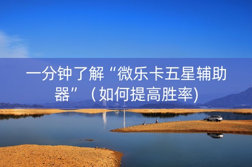 一分钟了解“微乐卡五星辅助器”（如何提高胜率)