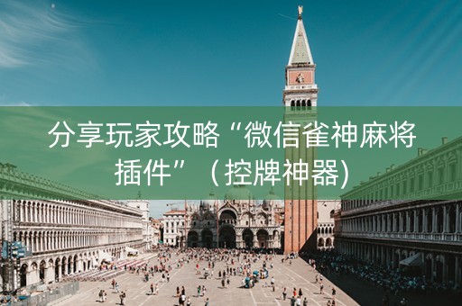 分享玩家攻略“微信雀神麻将插件”（控牌神器)