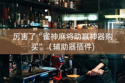 厉害了“雀神麻将助赢神器购买”（辅助器插件)
