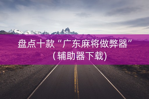 盘点十款“广东麻将做弊器”（辅助器下载)