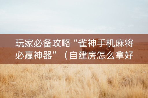 玩家必备攻略“雀神手机麻将必赢神器”（自建房怎么拿好牌)
