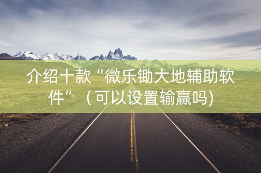 介绍十款“微乐锄大地辅助软件”（可以设置输赢吗)