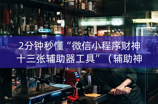 2分钟秒懂“微信小程序财神十三张辅助器工具”（辅助神器免费)