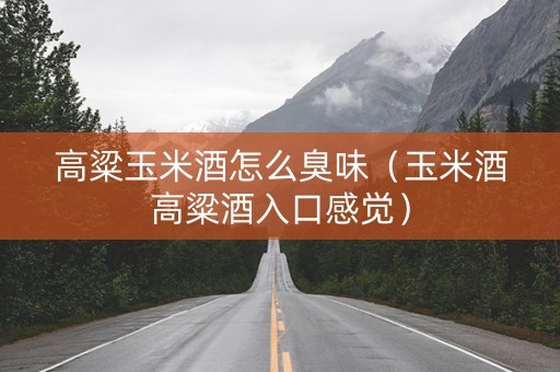 高粱玉米酒怎么臭味（玉米酒高粱酒入口感觉）