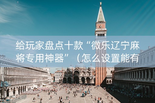 给玩家盘点十款“微乐辽宁麻将专用神器”（怎么设置能有好牌)