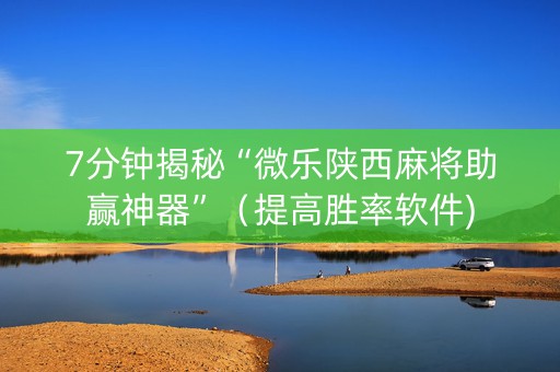 7分钟揭秘“微乐陕西麻将助赢神器”（提高胜率软件)