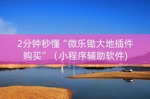 2分钟秒懂“微乐锄大地插件购买”（小程序辅助软件)