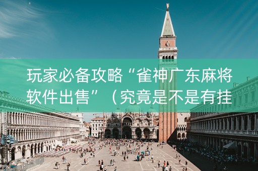 玩家必备攻略“雀神广东麻将软件出售”（究竟是不是有挂)