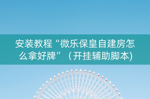 安装教程“微乐保皇自建房怎么拿好牌”（开挂辅助脚本)