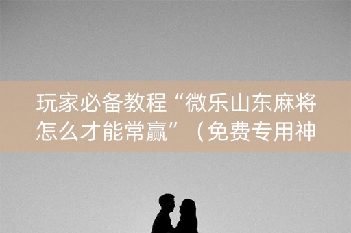 玩家必备教程“微乐山东麻将怎么才能常赢”（免费专用神器)