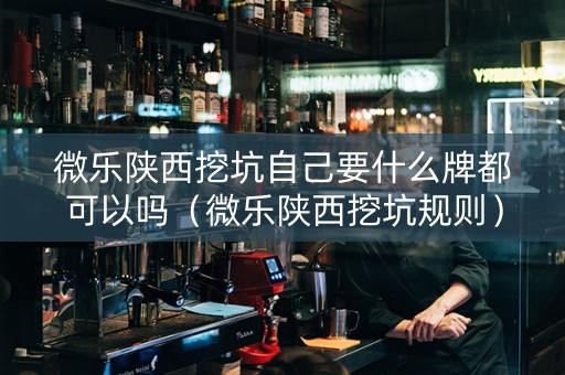 微乐陕西挖坑自己要什么牌都可以吗（微乐陕西挖坑规则）