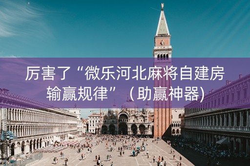 厉害了“微乐河北麻将自建房输赢规律”（助赢神器)