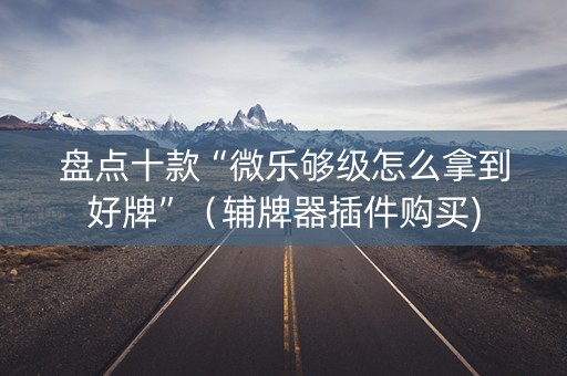 盘点十款“微乐够级怎么拿到好牌”（辅牌器插件购买)
