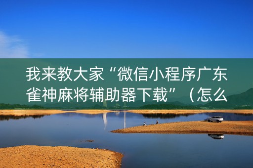 我来教大家“微信小程序广东雀神麻将辅助器下载”（怎么让系统给自己好牌)