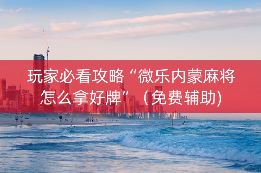 玩家必看攻略“微乐内蒙麻将怎么拿好牌”（免费辅助)