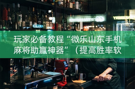 玩家必备教程“微乐山东手机麻将助赢神器”（提高胜率软件)