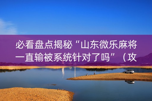 必看盘点揭秘“山东微乐麻将一直输被系统针对了吗”（攻略插件)