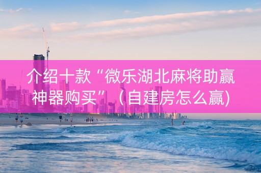 介绍十款“微乐湖北麻将助赢神器购买”（自建房怎么赢)