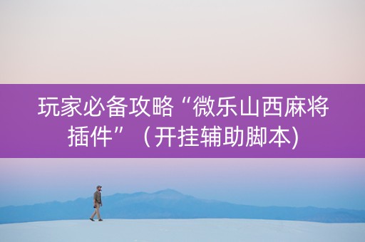 玩家必备攻略“微乐山西麻将插件”（开挂辅助脚本)