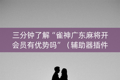 三分钟了解“雀神广东麻将开会员有优势吗”（辅助器插件)