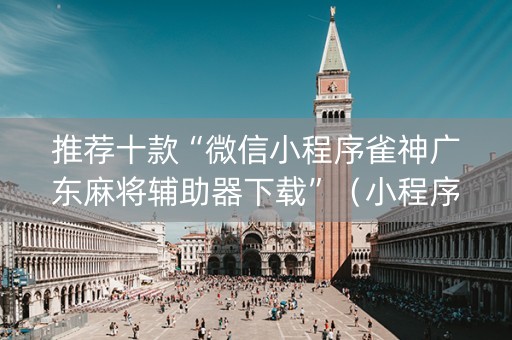 推荐十款“微信小程序雀神广东麻将辅助器下载”（小程序辅助软件)