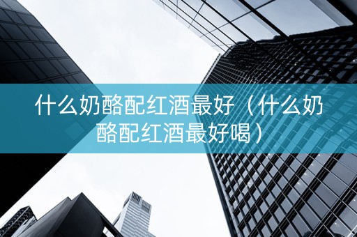 什么奶酪配红酒最好（什么奶酪配红酒最好喝）