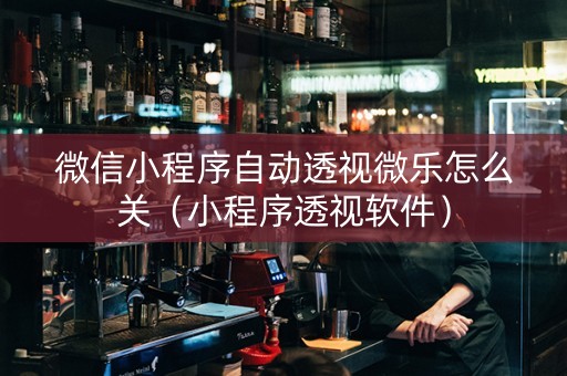 微信小程序自动透视微乐怎么关（小程序透视软件）