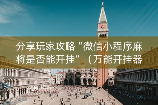 分享玩家攻略“微信小程序麻将是否能开挂”（万能开挂器)