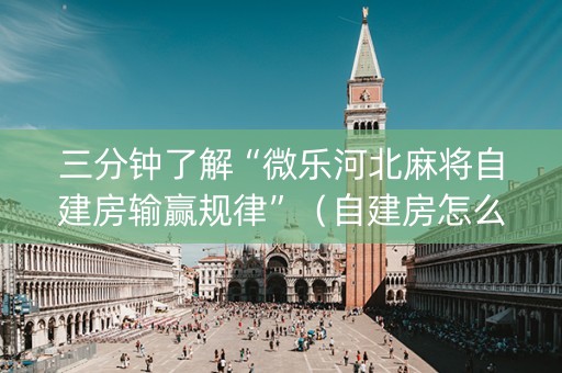 三分钟了解“微乐河北麻将自建房输赢规律”（自建房怎么拿好牌)