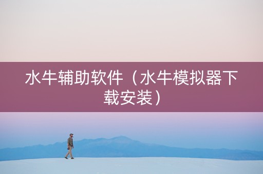 水牛辅助软件（水牛模拟器下载安装）