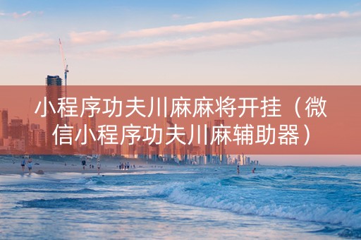 小程序功夫川麻麻将开挂（微信小程序功夫川麻辅助器）