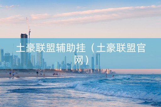 土豪联盟辅助挂（土豪联盟官网）
